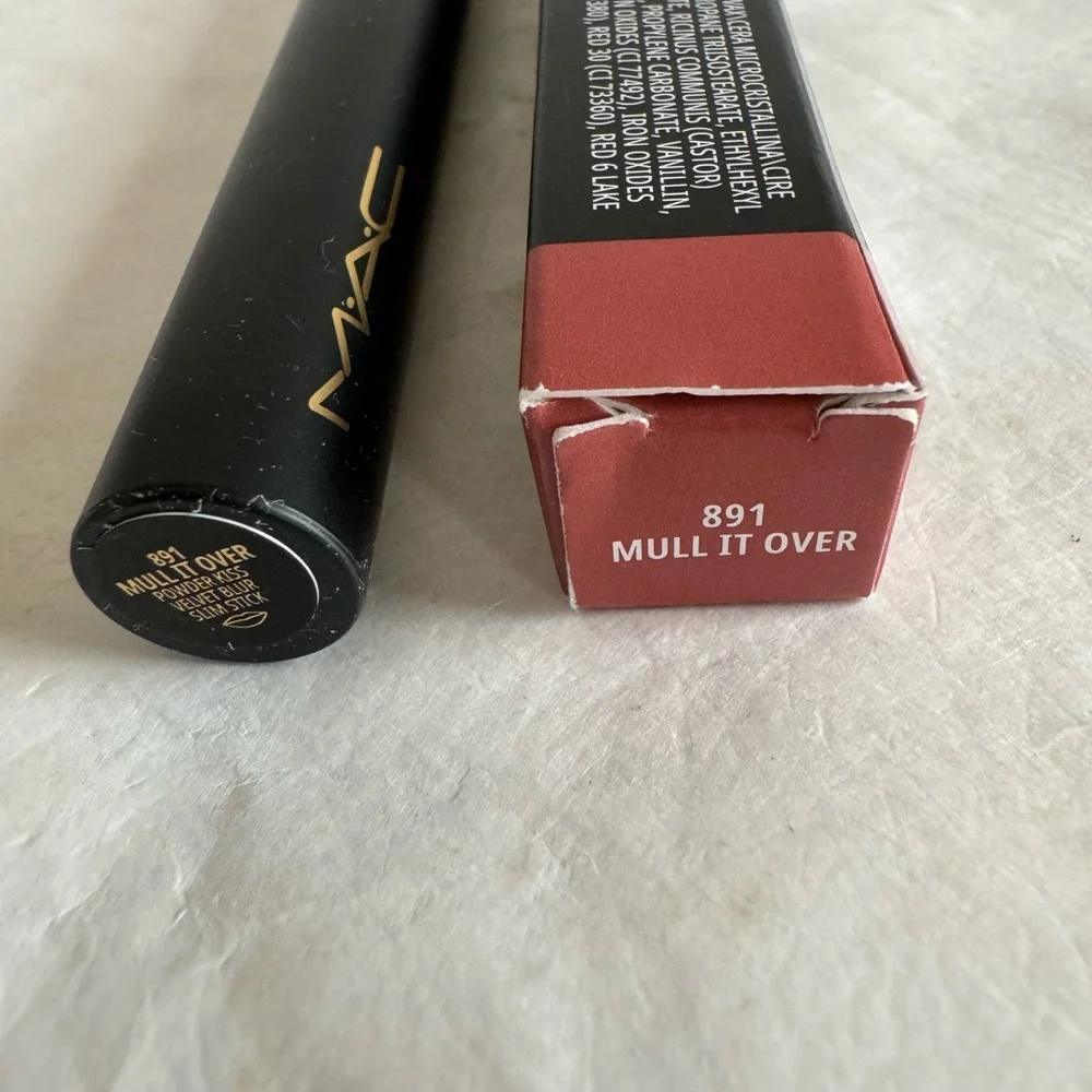 MAC Powder Kiss Velvet Blur Slim Stick Lipstick 891 Mull It Over NIB $28